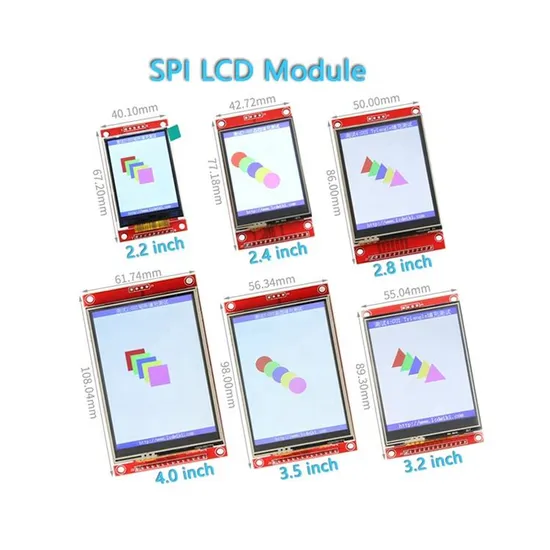 2.2/2.4/2.8/3.2/3.5/4.0 Inch Spi Serial TFT LCD Touch Screen Module 480*320 LCD Module for Arduino 